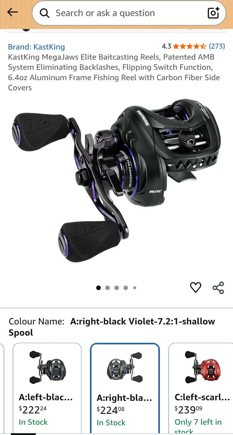 KastKing MegaJaws Elite Baitcasting Fishing Reel