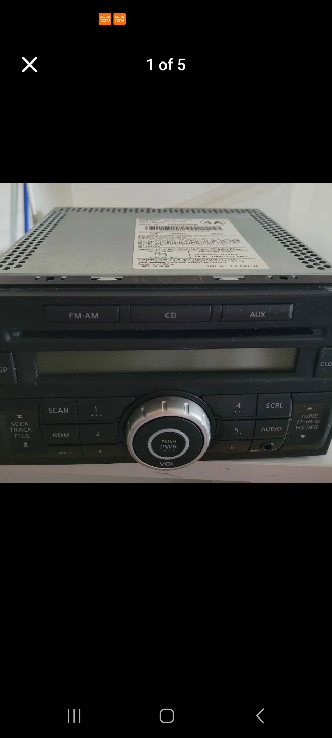 Nissan Factory Radio CD FM/AM AUX (2012 Nissan Quest S Minivan)