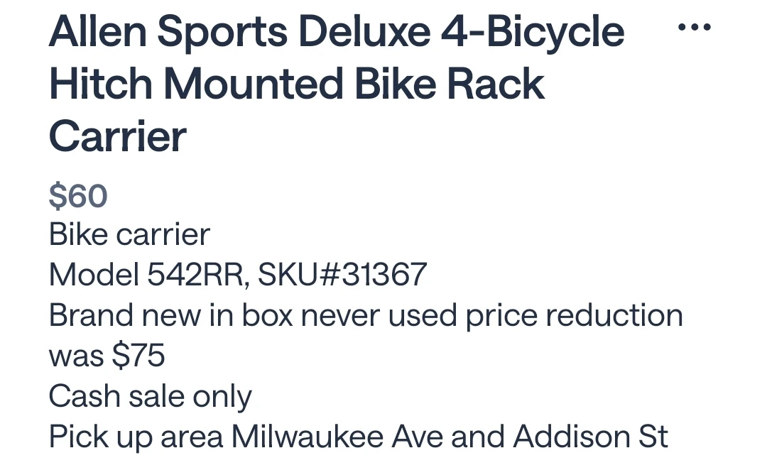 Allen Sports Deluxe 4-Bike Hitch Mounted Bike Rack Carrier - photo 3