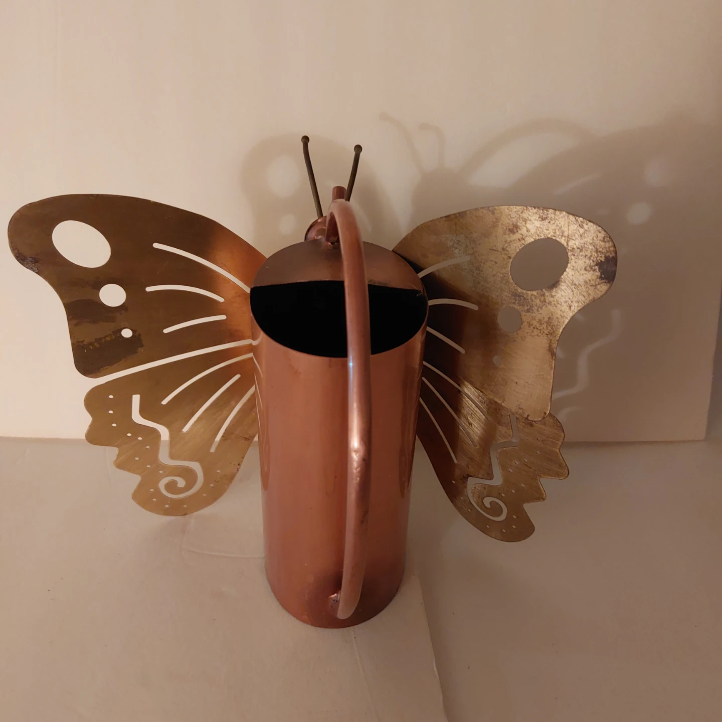 Decorative copper Butterfly Watering Can - photo 3