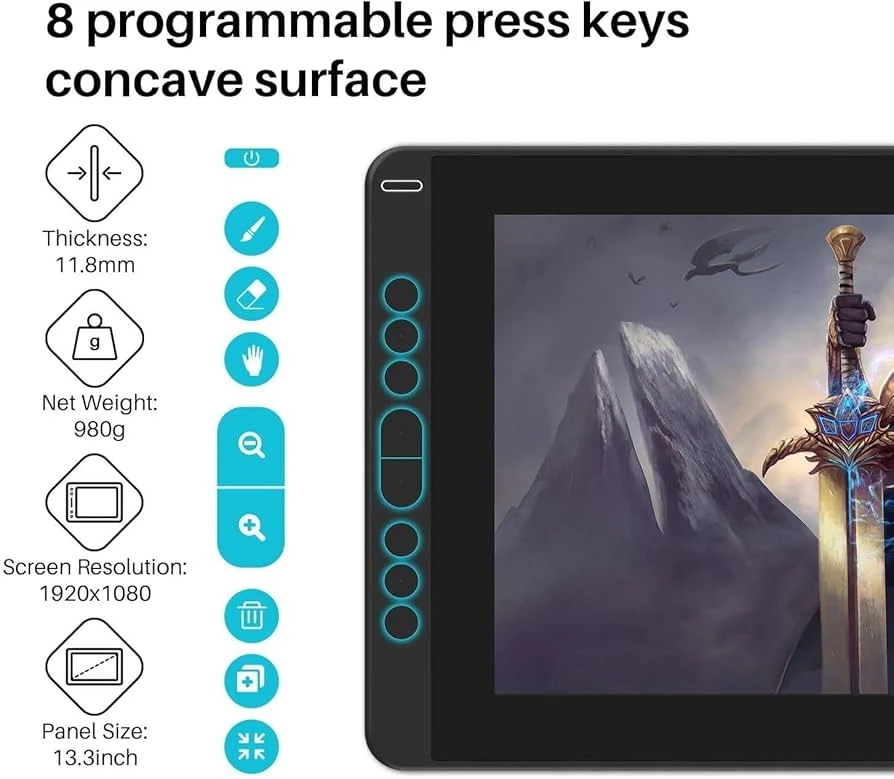 Huion KAMVAS Pro 13.3" Graphics Drawing Tablet - photo 2