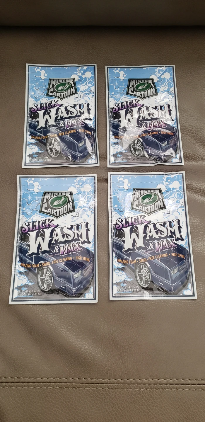 Turtle wax Slick Wash & Wax (4 Packets)