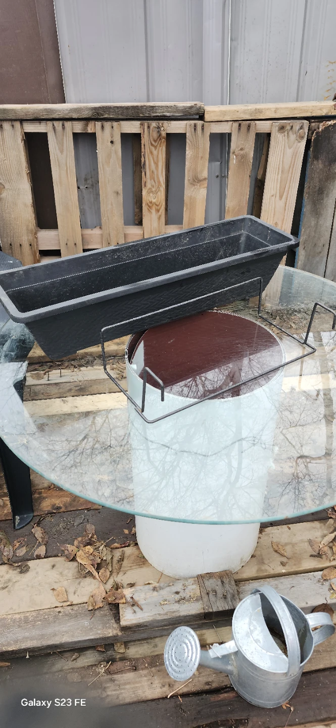 Black Rectangular Planter Box. Price firm