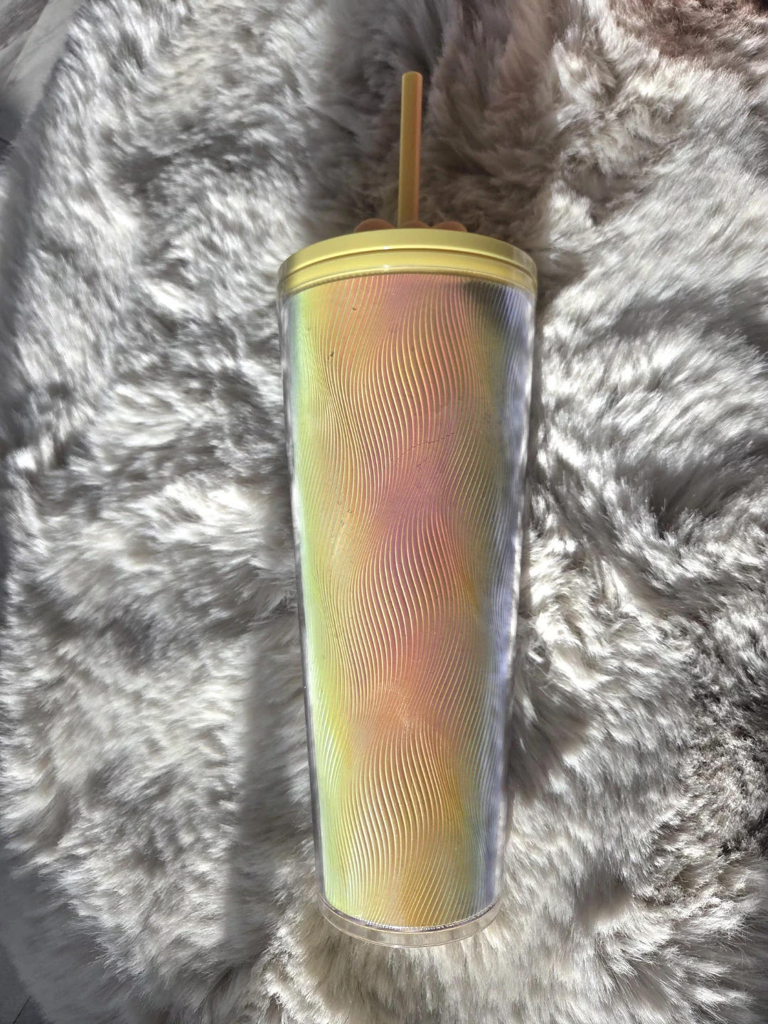 Starbucks Rainbow Tumbler with Flower Lid