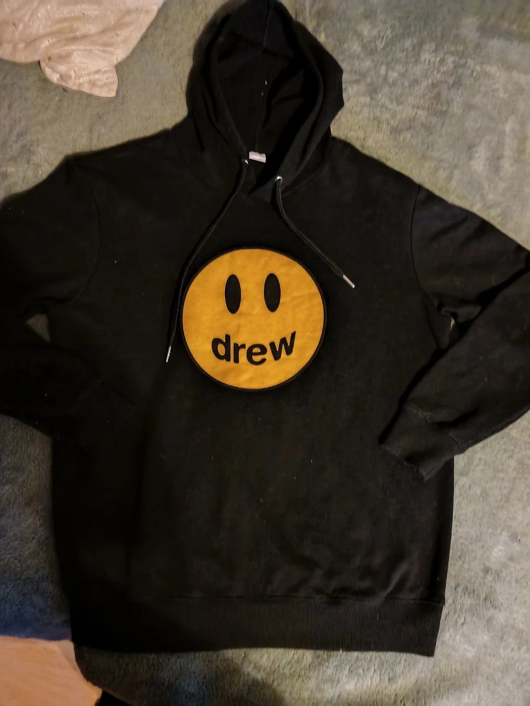 Black Drew House Smiley Face Hoodie - XL