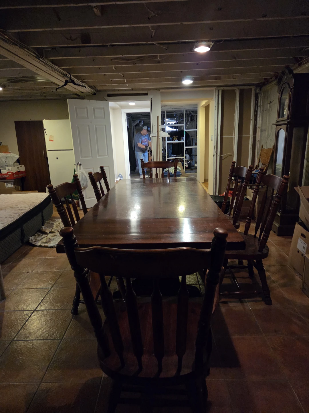 Wooden Dining Table with Chairs and Hitch - photo 3