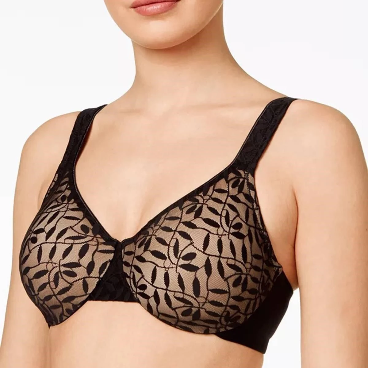 👙 Soutien-gorge Olga Lace Sheer Leaves – 40C (Butterscotch)👙 - photo 2