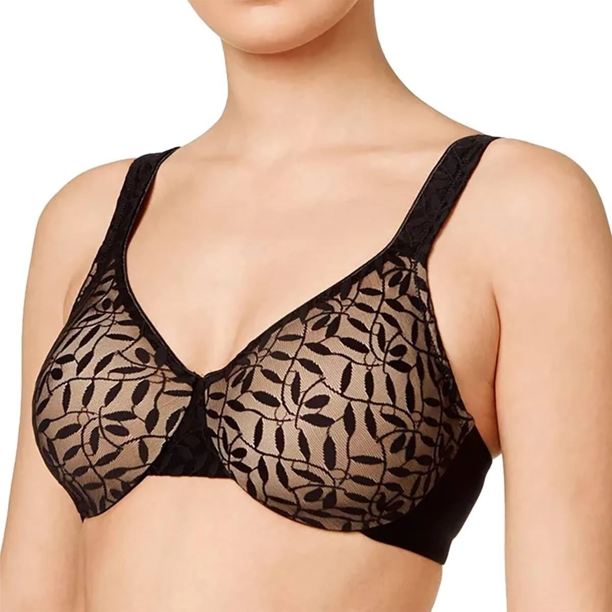 👙 Soutien-gorge Olga Lace Sheer Leaves – 40C (Butterscotch)👙 - photo 3