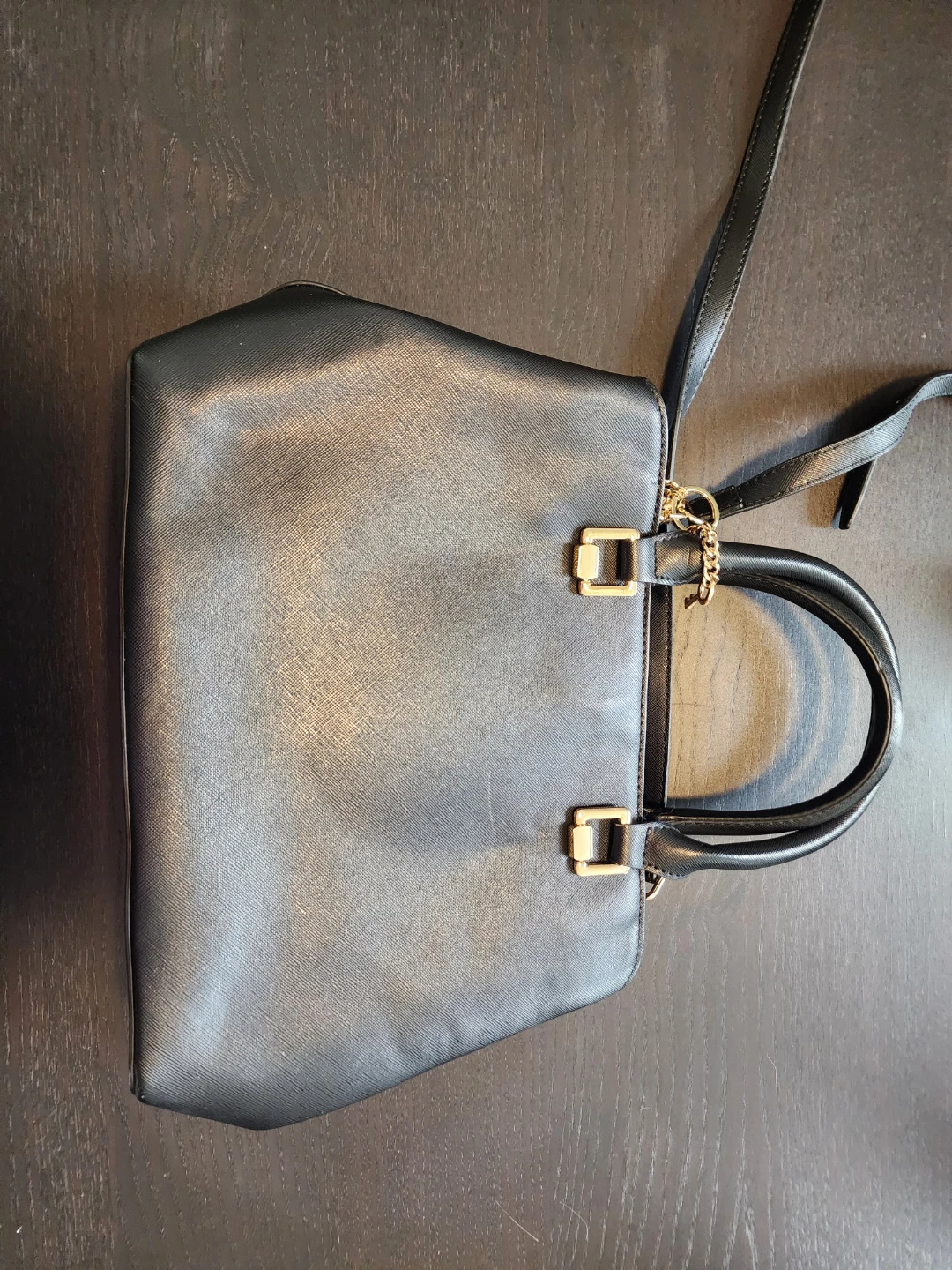 ALDO Black Faux Leather Tote Bag - photo 2
