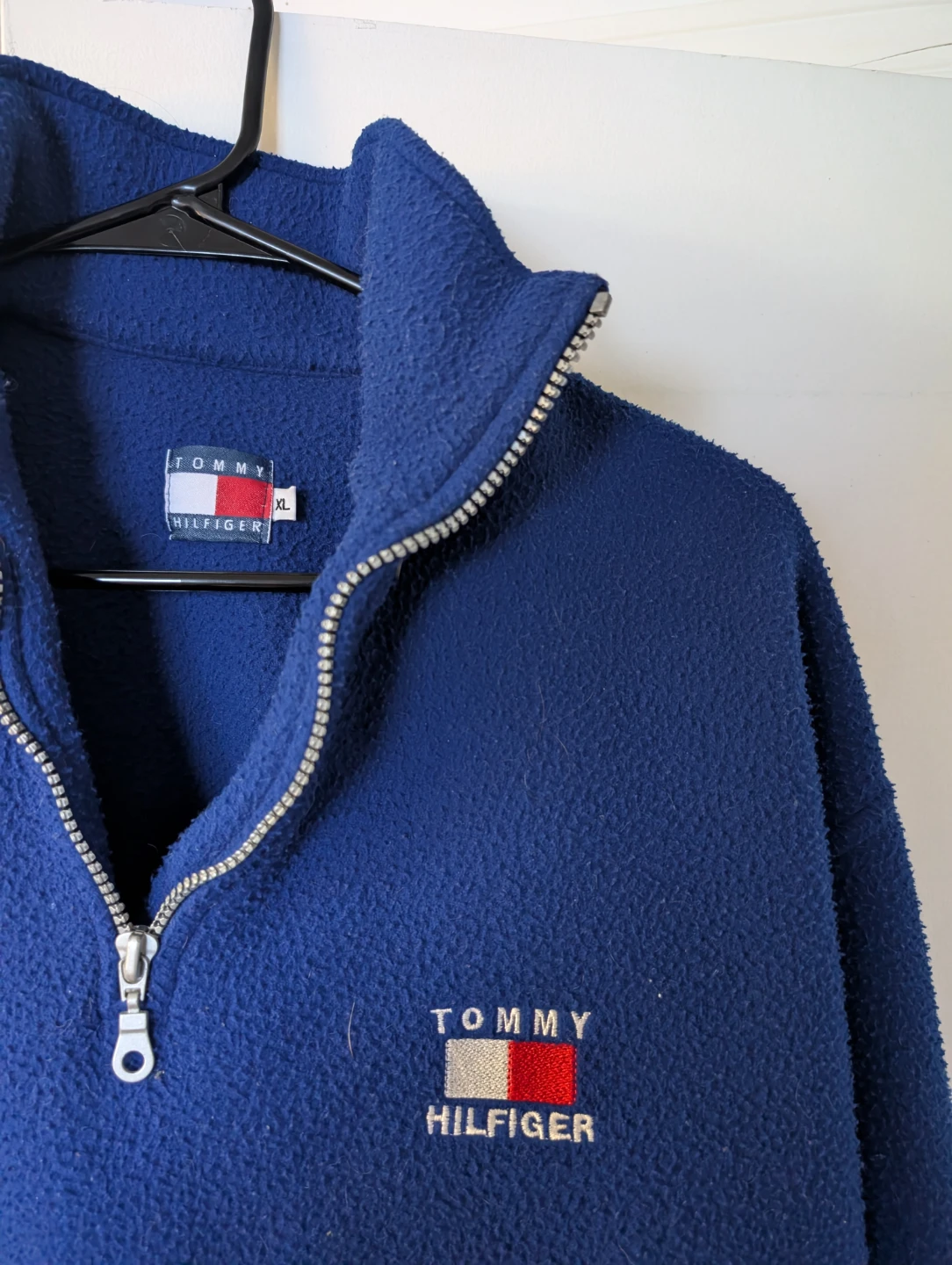 Tommy Hilfiger Fleece Pullover - Blue - XL