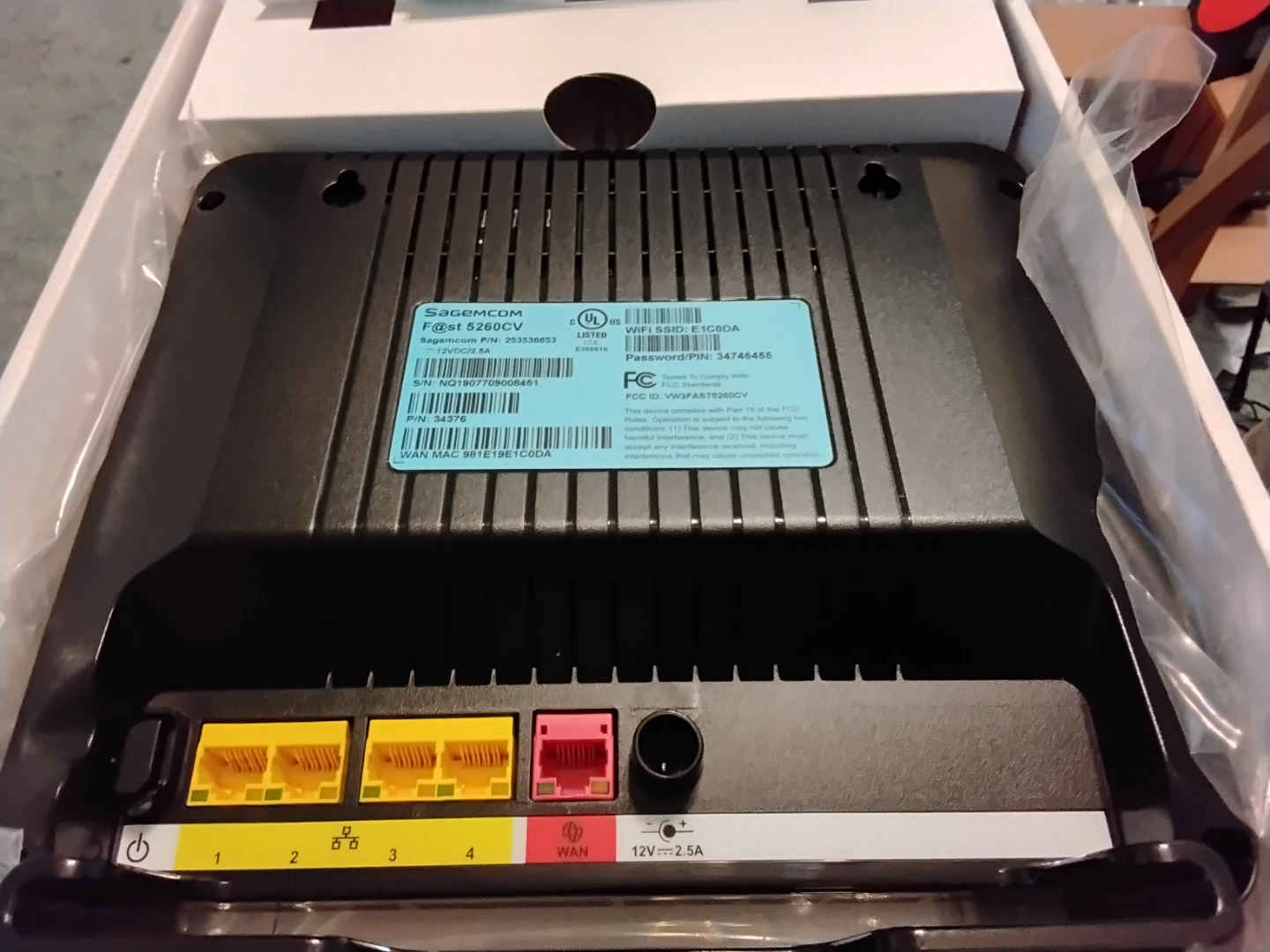 Sagemcom F@st 5260CV WiFi Router