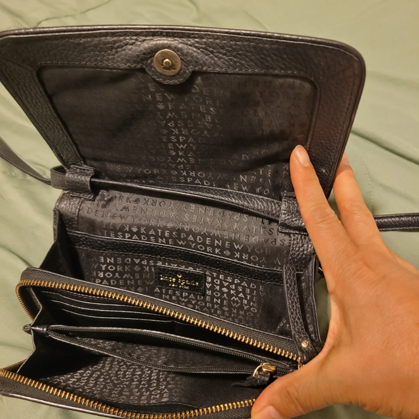 Black Kate Spade Crossbody Bag with Tassel - photo 3