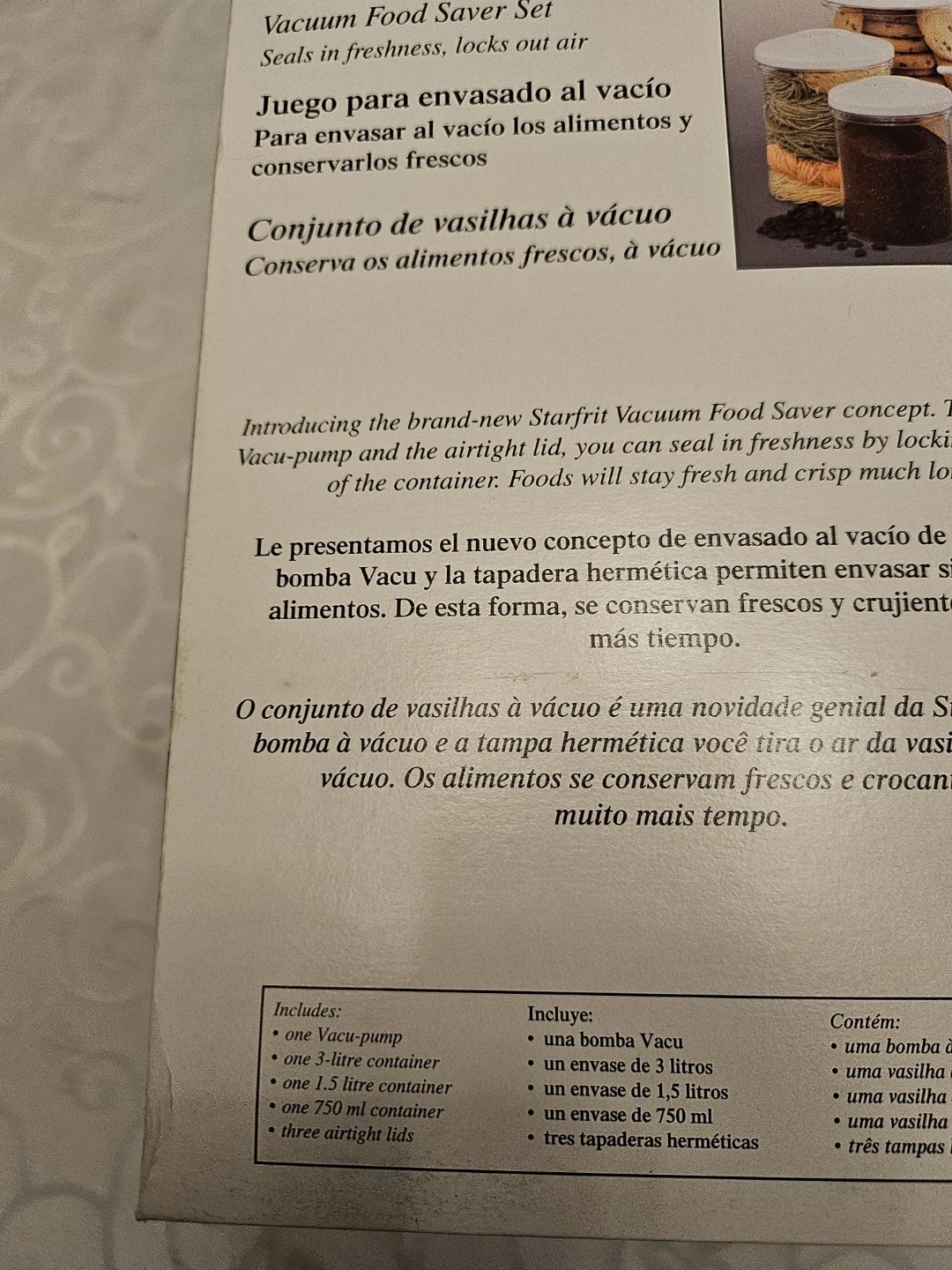Starfrit vacuum food saver ser - photo 4