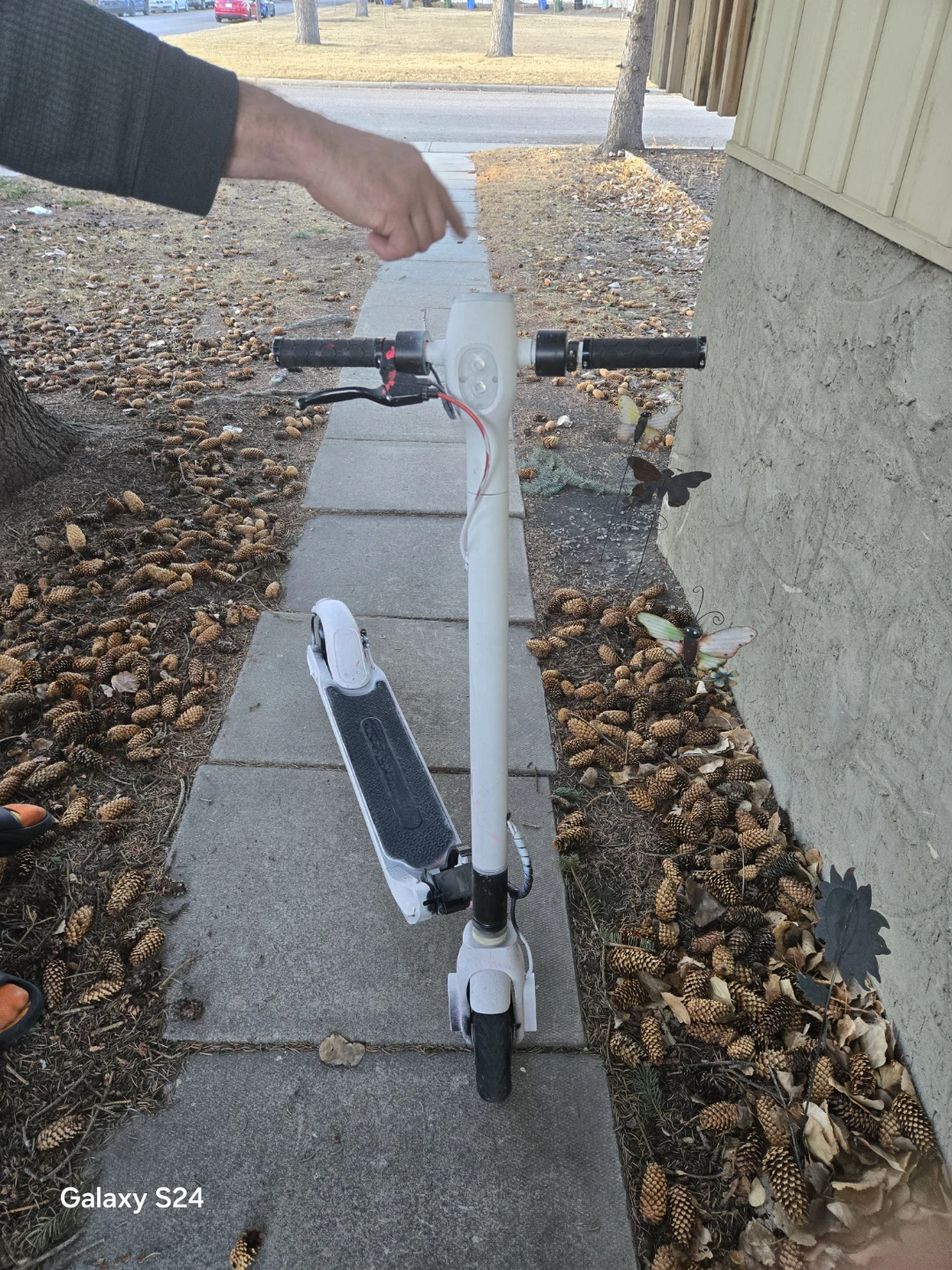 White Electric Scooter