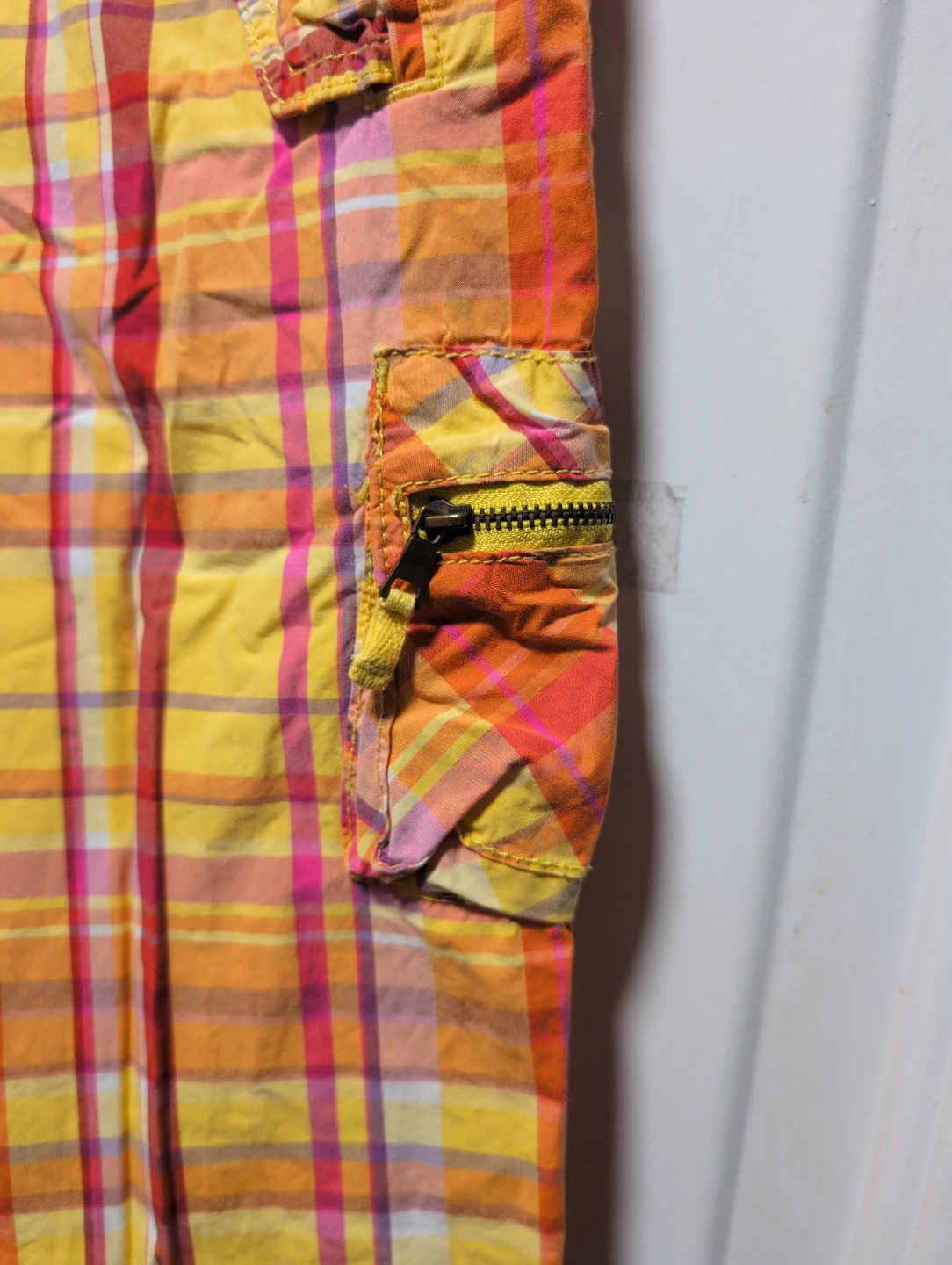 The Children's Place Plaid Cargo Shorts Size 12 - photo 3