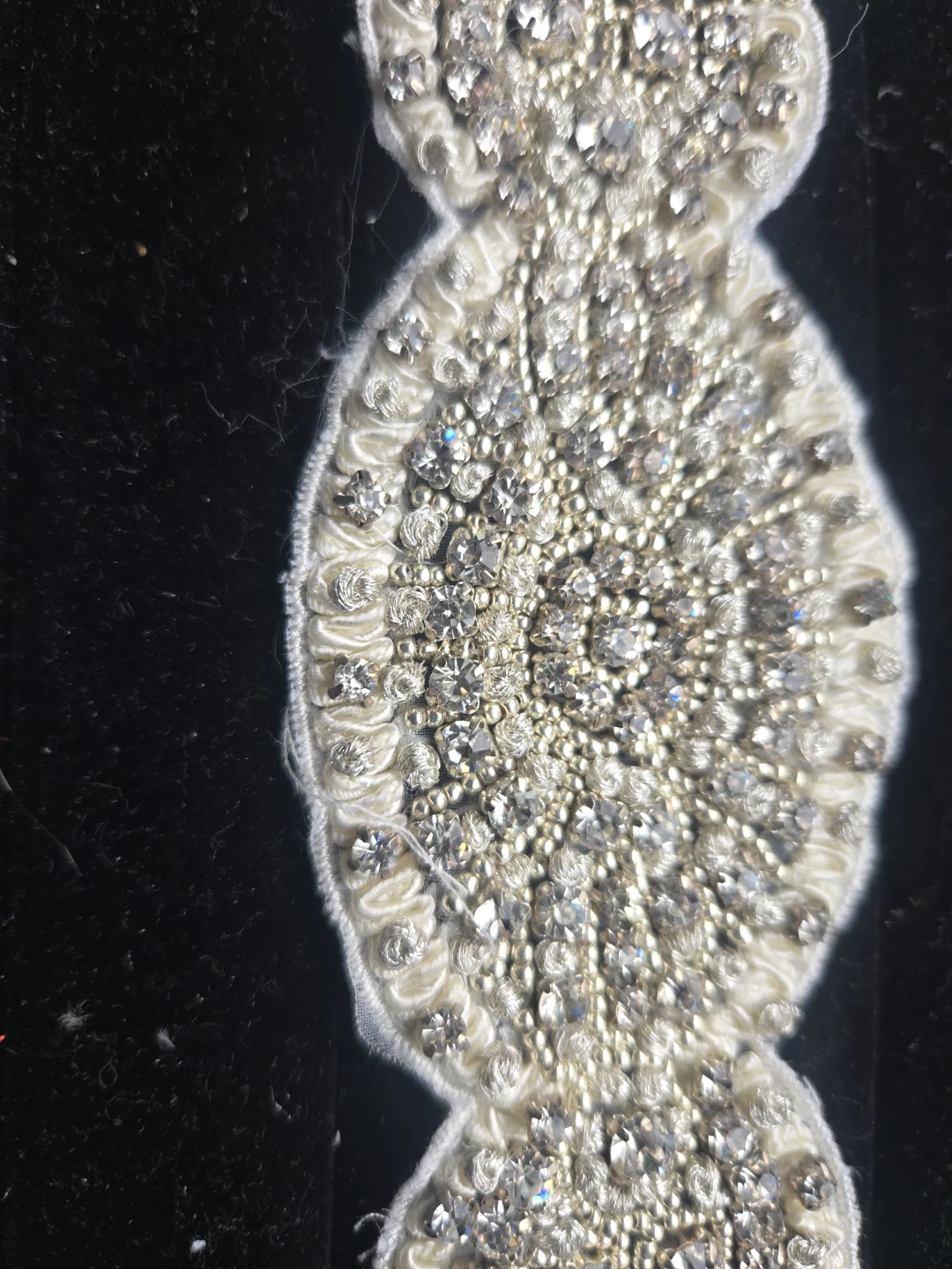 Embellished Appliques - Beaded Rhinestone Trim (2 pieces) - photo 2