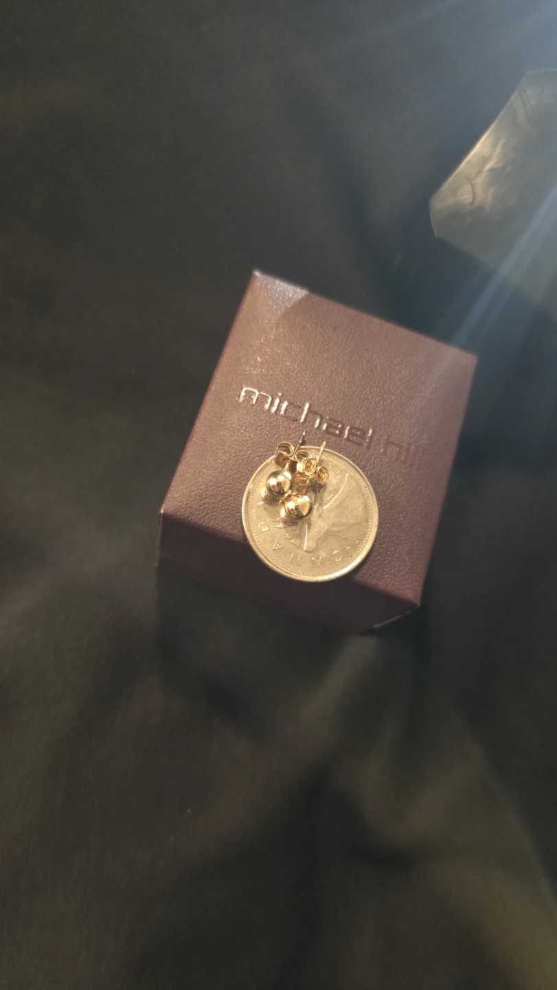 Michael Hill 10K Gold Ball Stud Earrings - photo 2