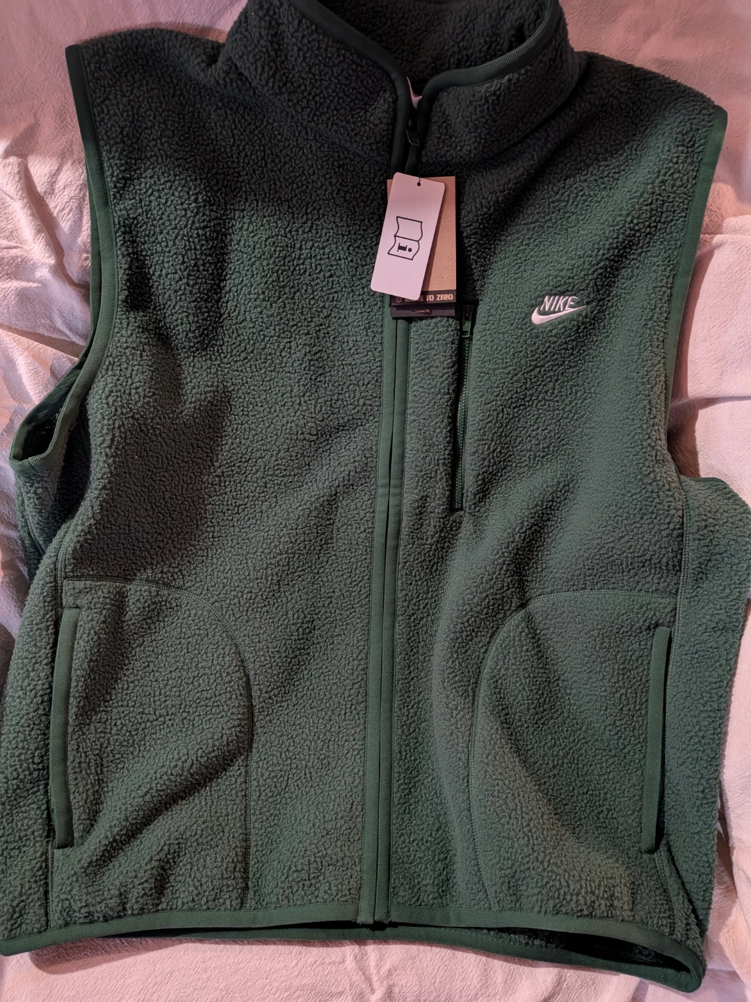 Nike Fleece Vest - Green - photo 3