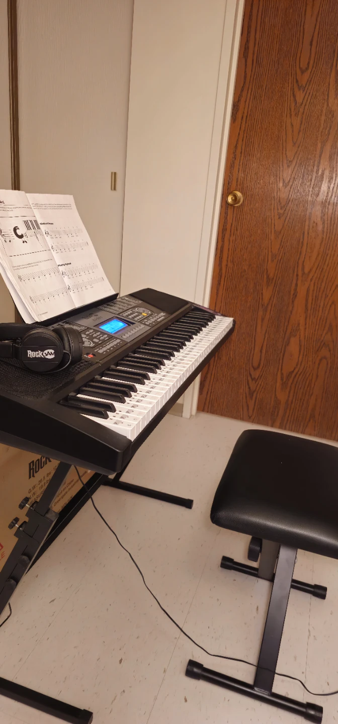 RockJam RJ561 Keyboard Kit with Headphones and Stand - photo 3