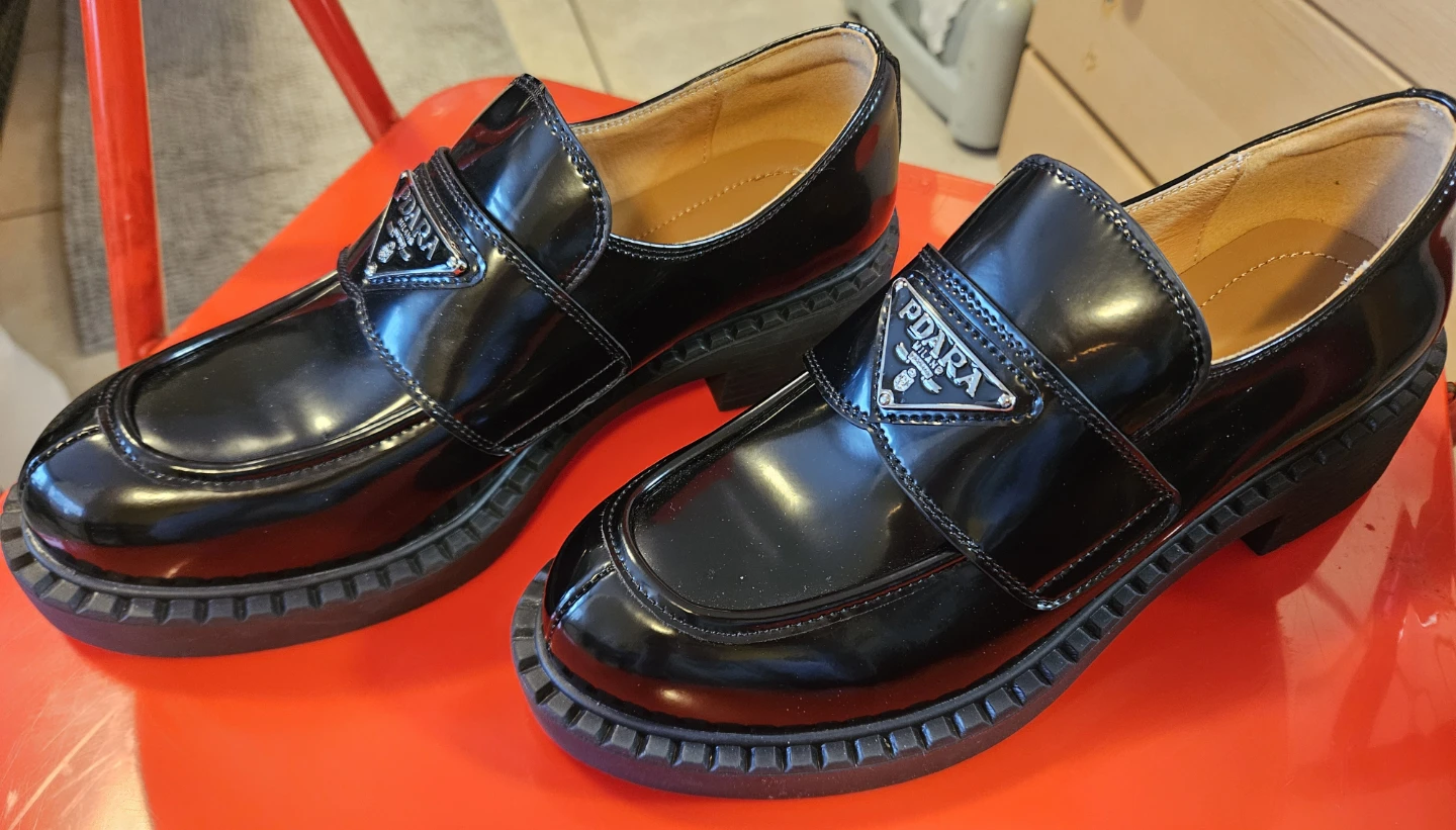 Black Patent Loafers - Size 38 - photo 3