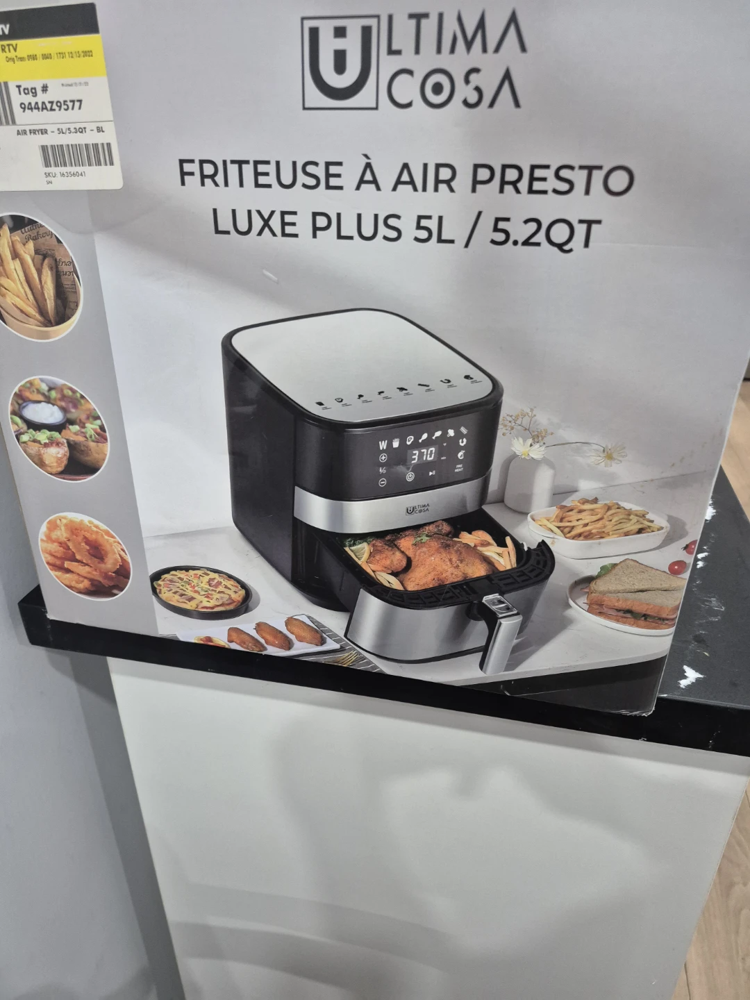 Ultima Cosa Presto Luxe Air Fryer 5L / 5.2QT