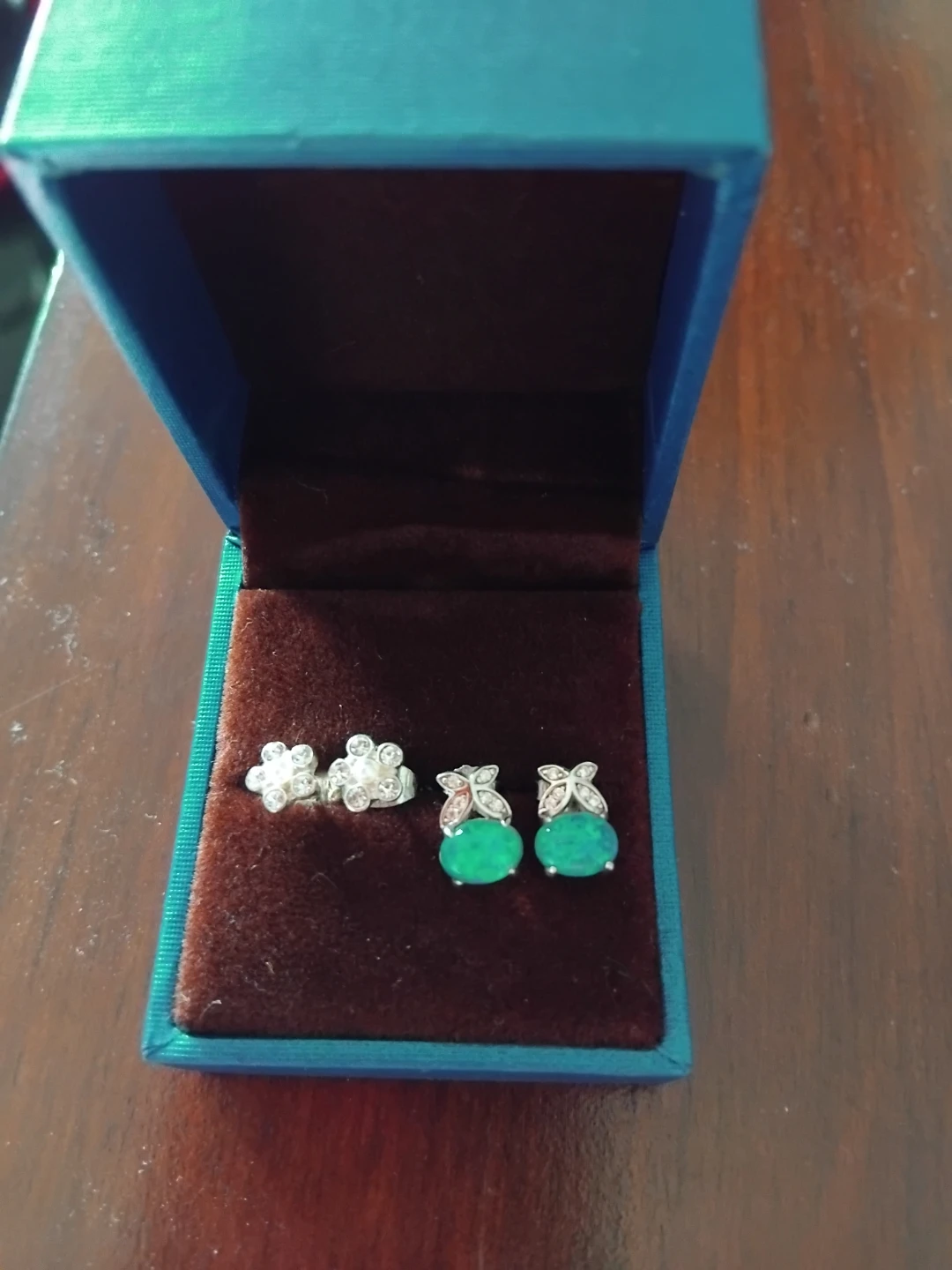 Set of 2 sterling silver pairs of earrings - photo 2