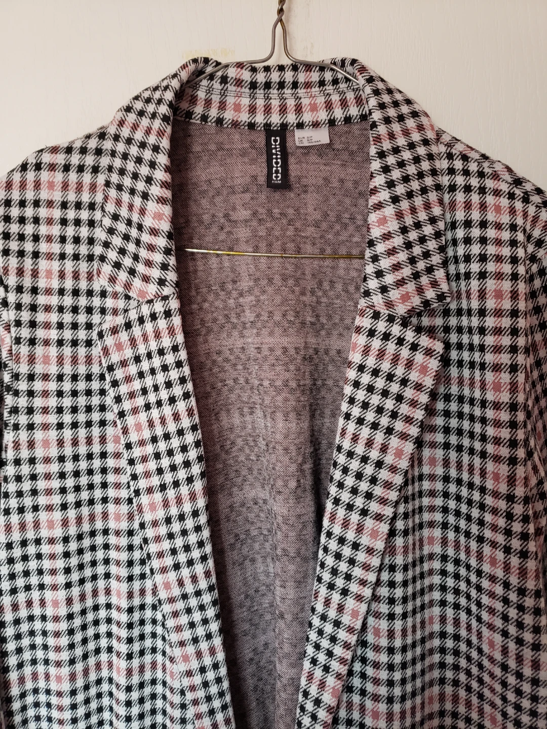 Pink and Black Checkered Blazer - photo 2
