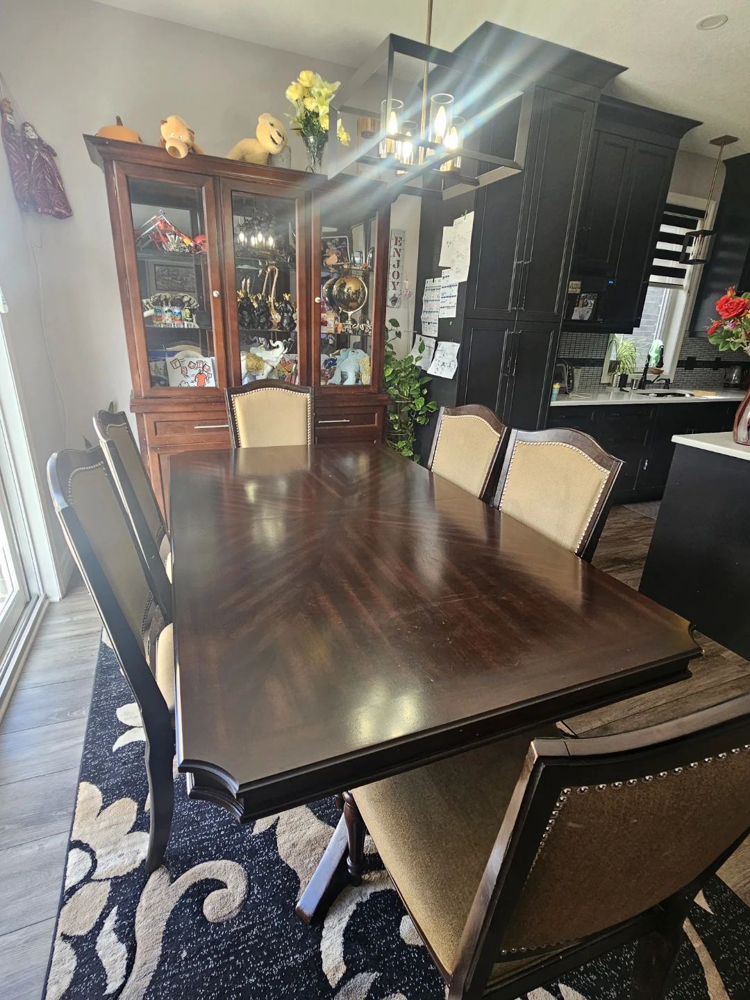 Wooden Dining Table with 6 Chairs - photo 4