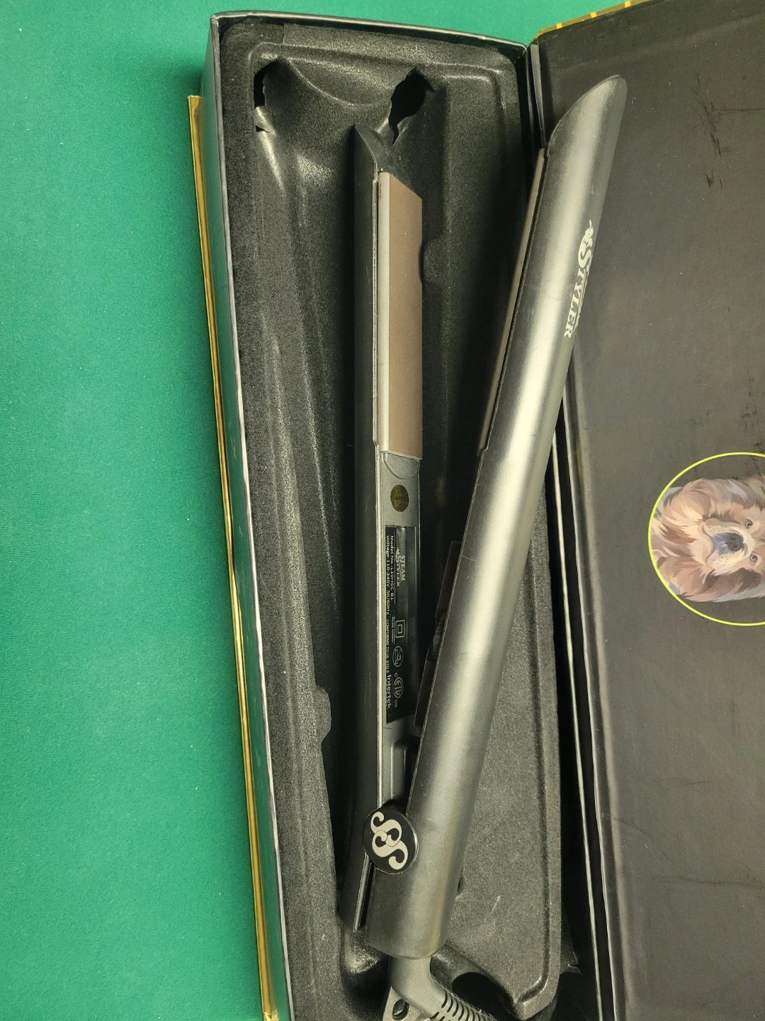 Steam Styler Hair Designer Flat Iron - Black - photo 3