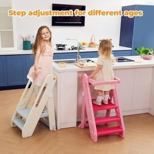 Adjustable kids 3 step stool- New - photo 3