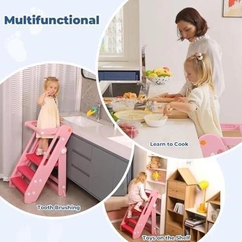 Adjustable kids 3 step stool- New - photo 4