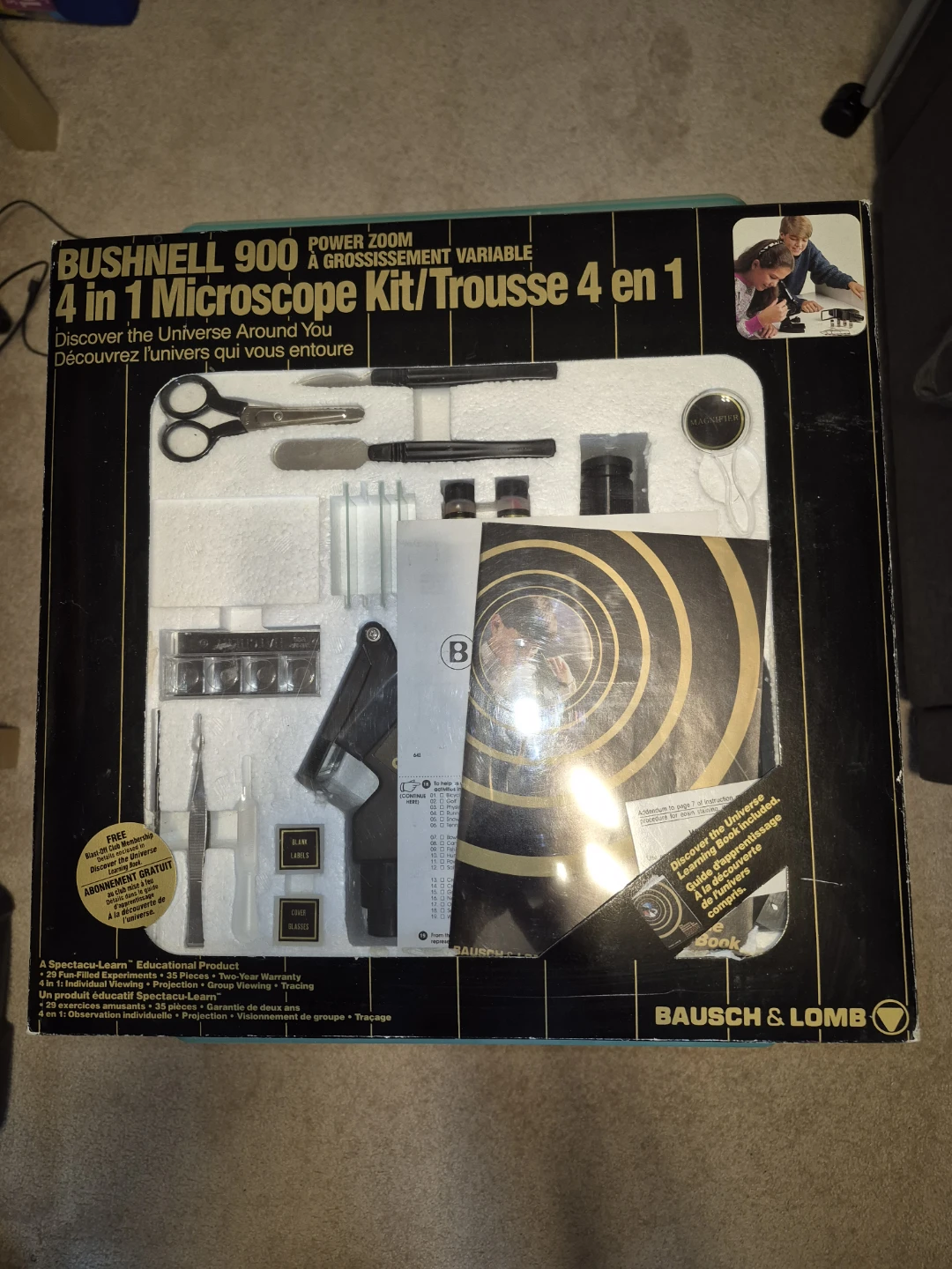 Bushnell 900 Power Zoom 4 in 1 Microscope Kit - photo 2