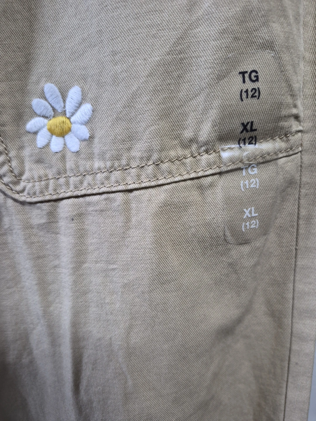 GAP Kids Daisy Embroidered Jogger Pants - Size XL/TG (12)