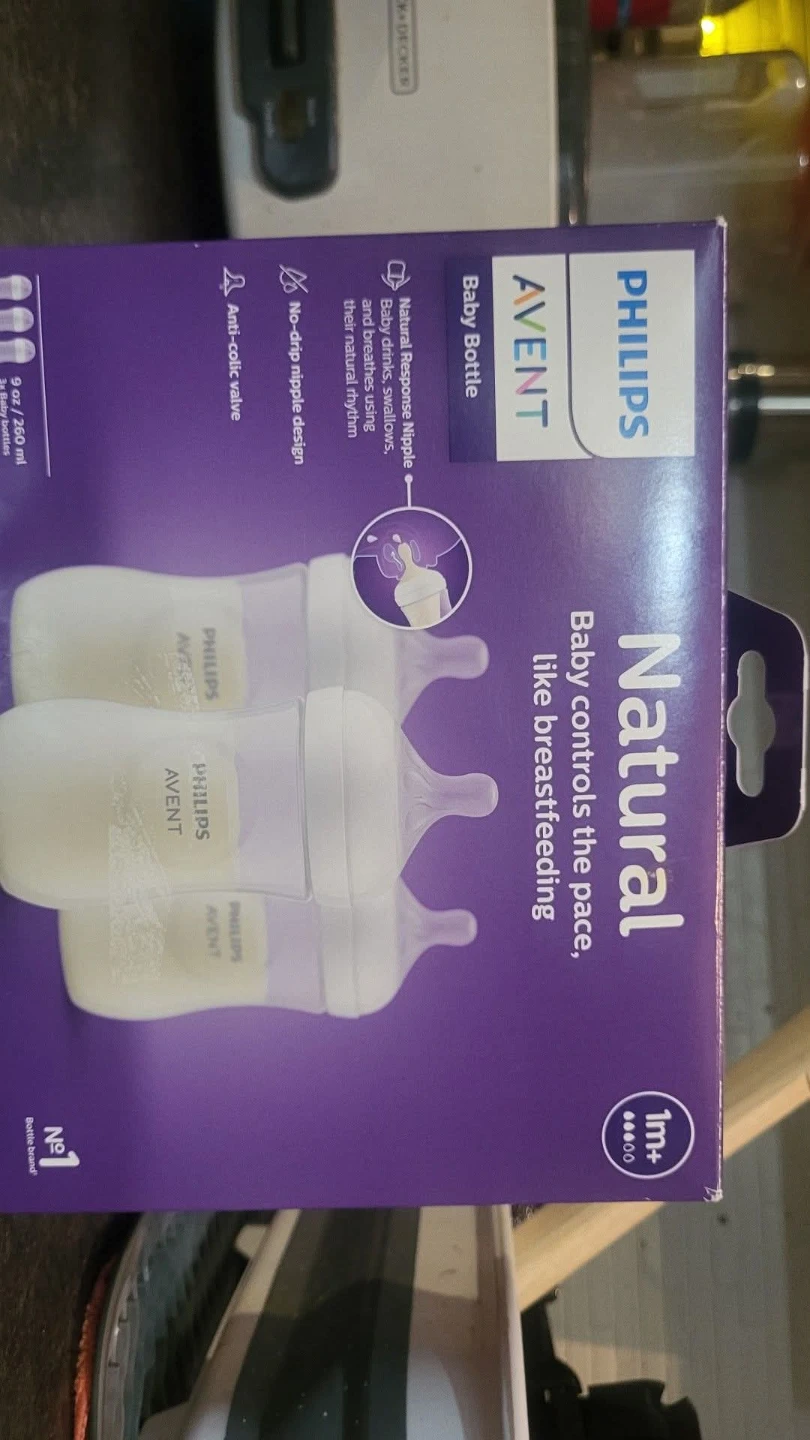 Philips Avent Natural Baby Bottles - 9 oz / 260 ml (3 Pack)