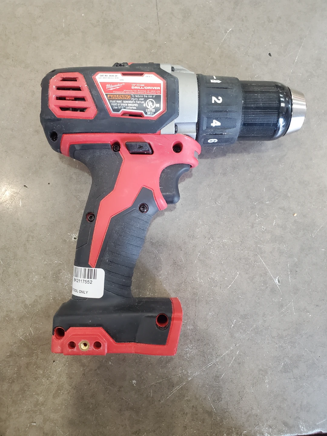 Milwaukee 2606-20 Cordless Drill/Driver