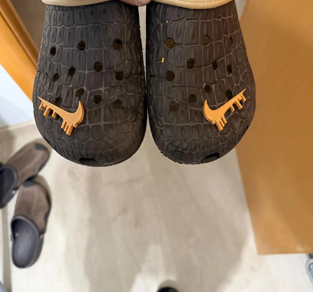 Custom Swoosh Jibbitz for Crocs