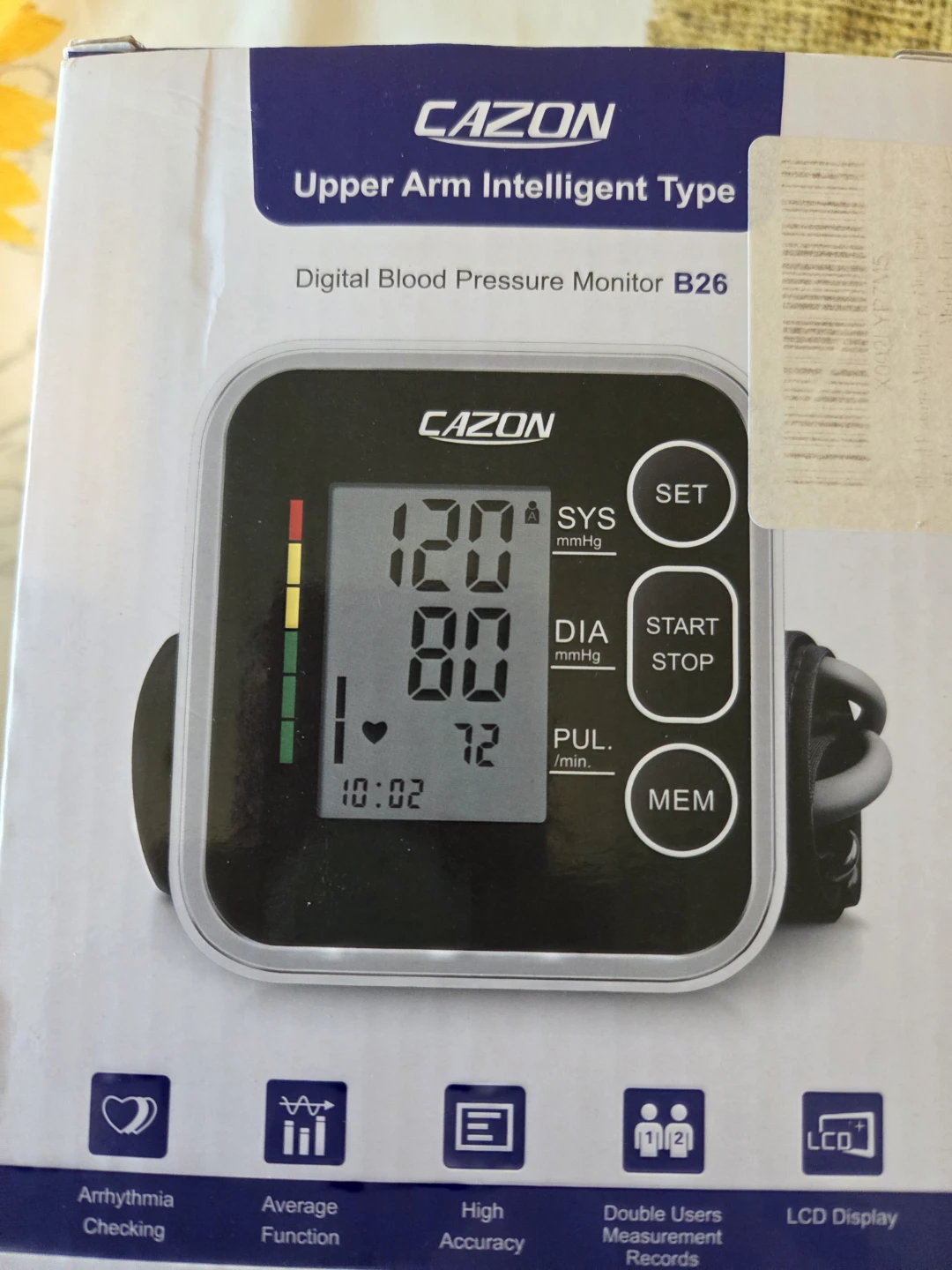 CAZON Digital Blood Pressure Monitor B26