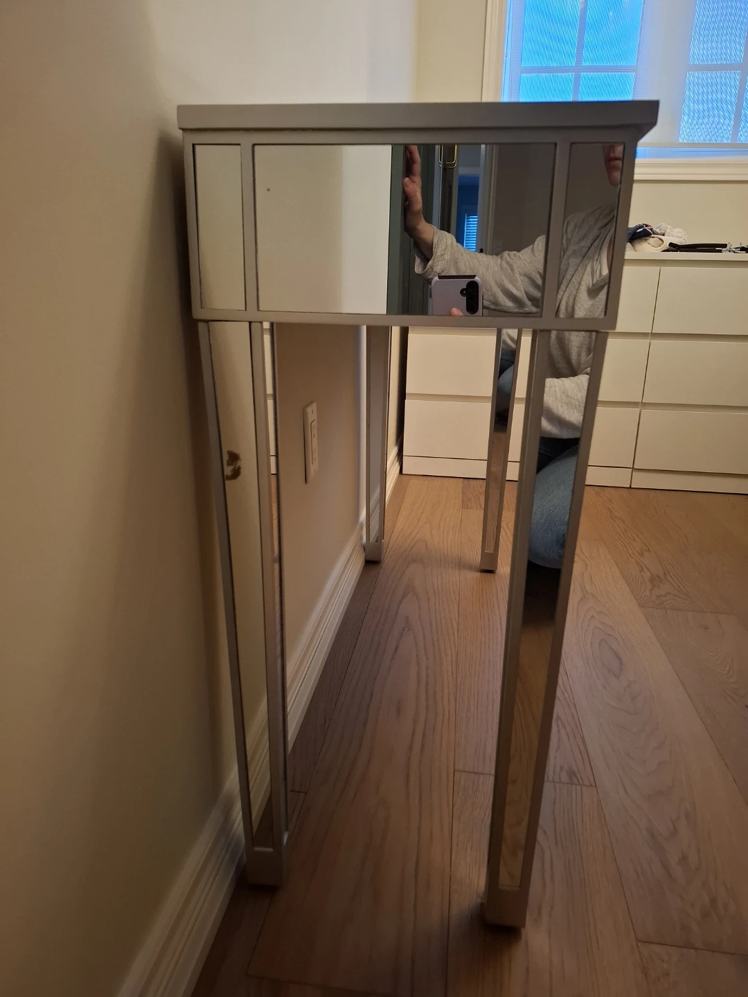 Mirrored Console Table with Two Drawers - photo 2