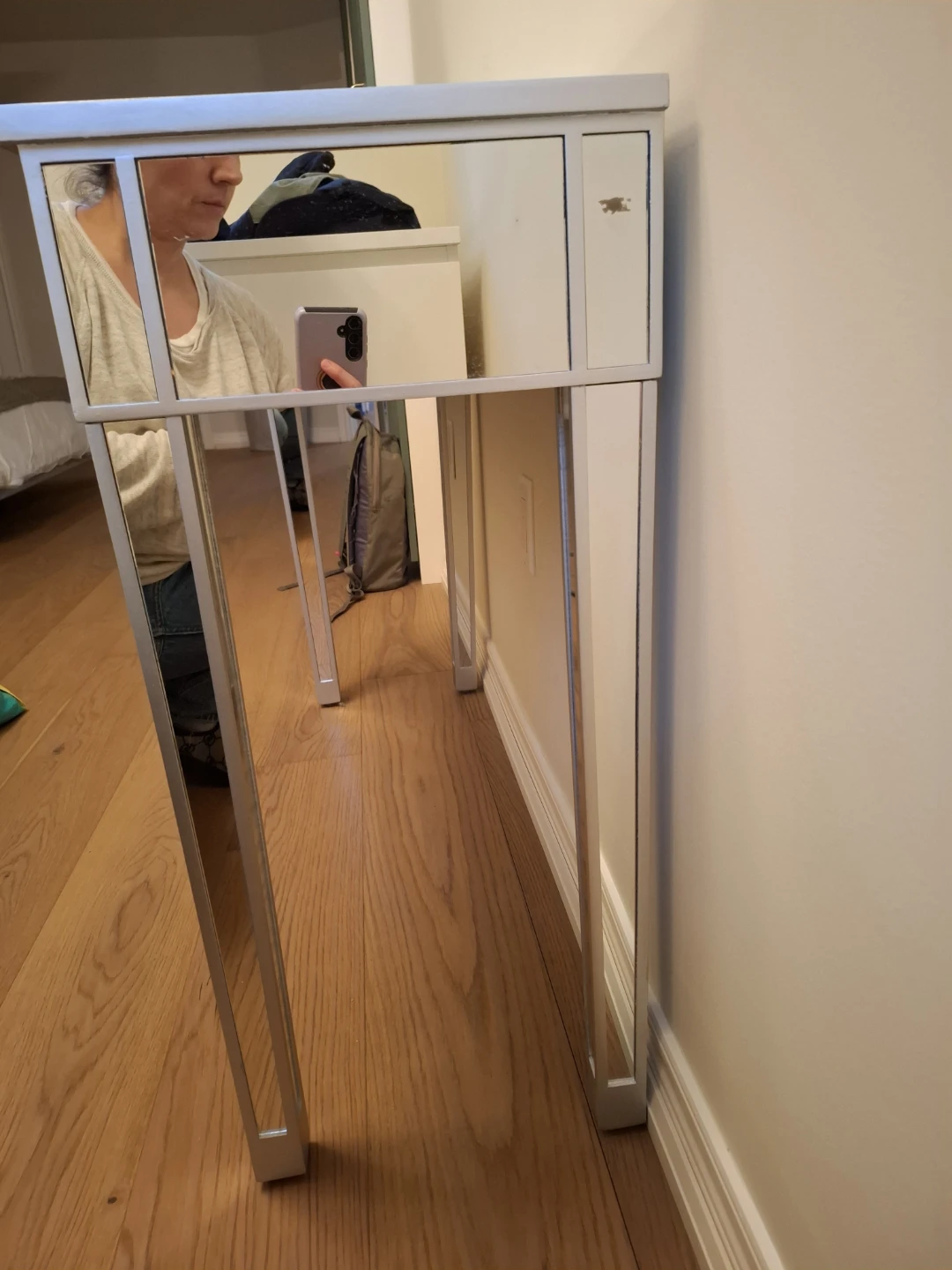 Mirrored Console Table with Two Drawers - photo 3