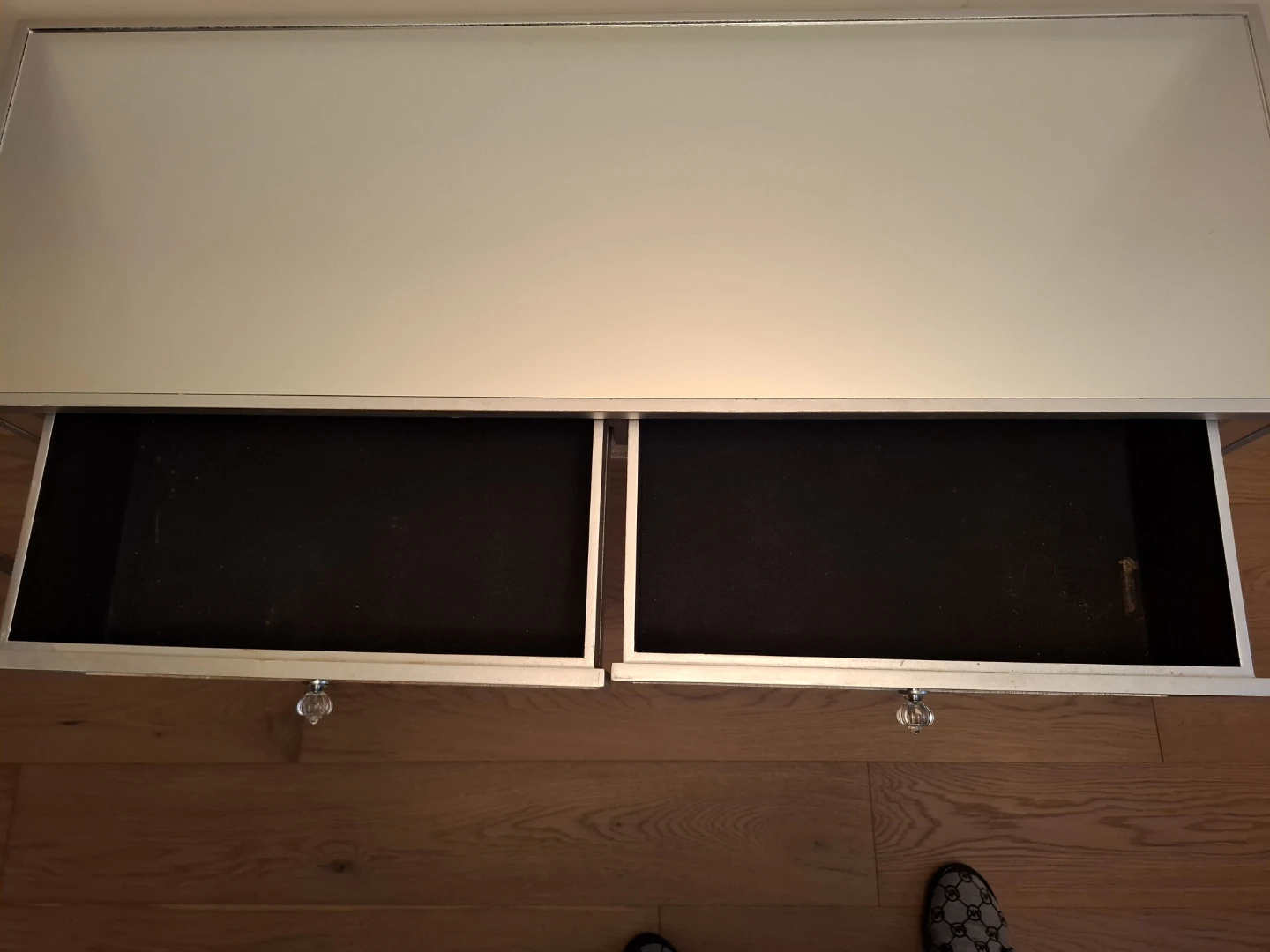 Mirrored Console Table with Two Drawers - photo 4