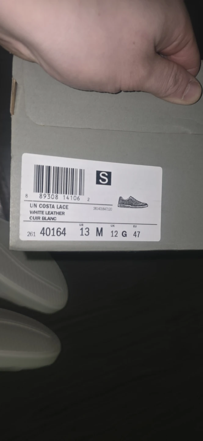 Brand New Clarks Men's white  Causal Sneakers (Size 47) - photo 3