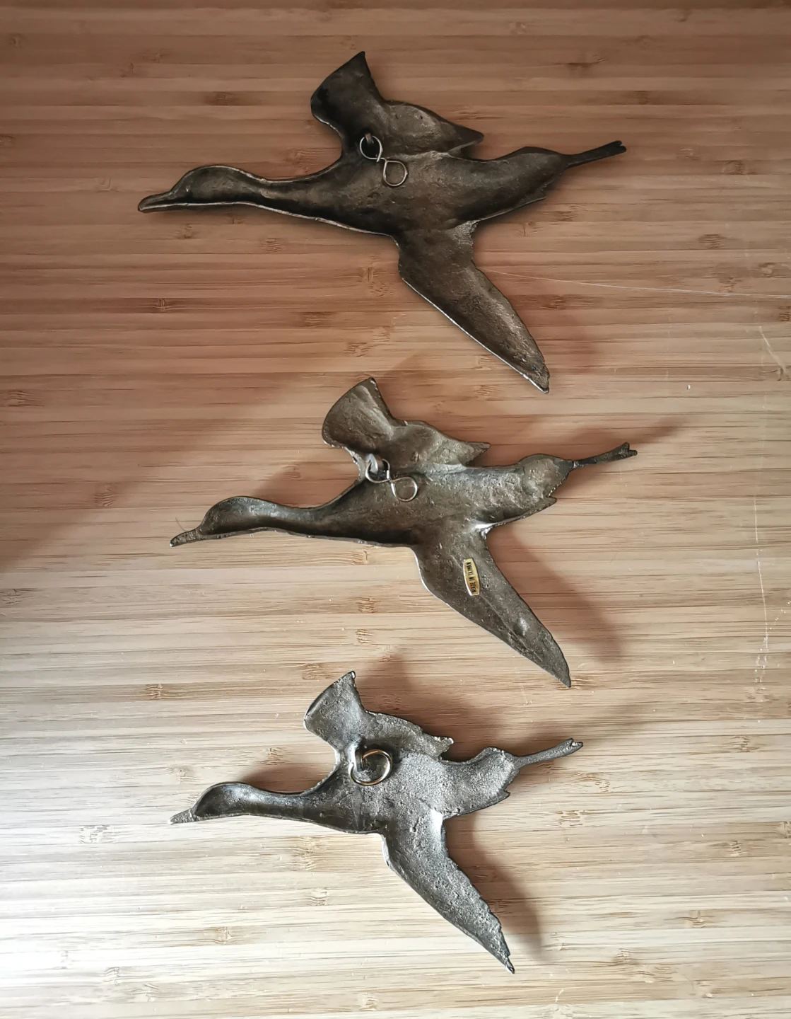Vintage Brass Flying Geese Wall Decor - photo 4