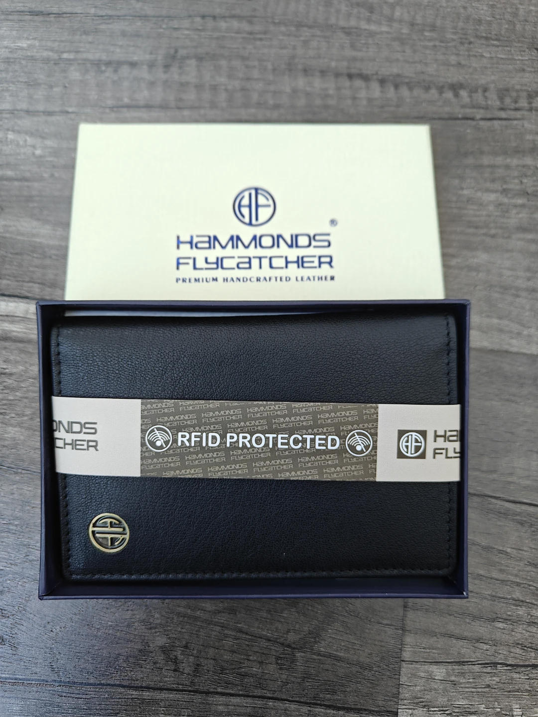 Hammonds Flycatcher Black Leather RFID Card Holder - photo 2