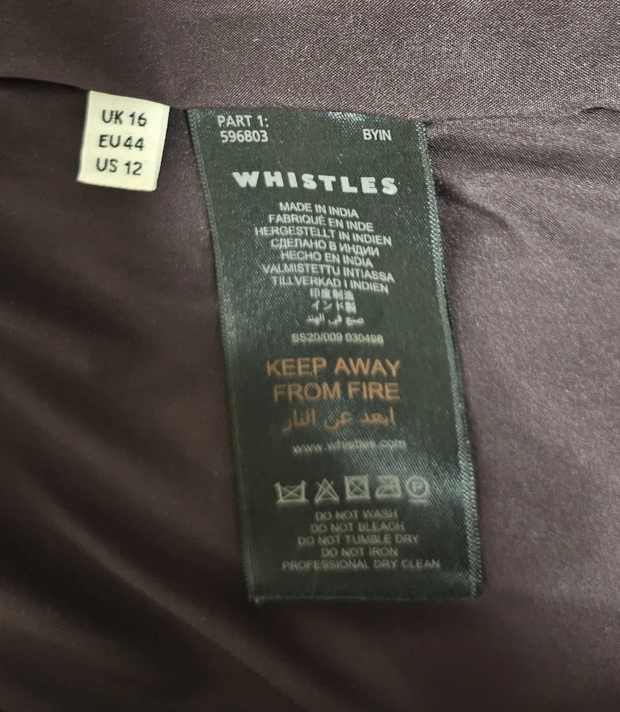 whistles genuine leather skirt - photo 4