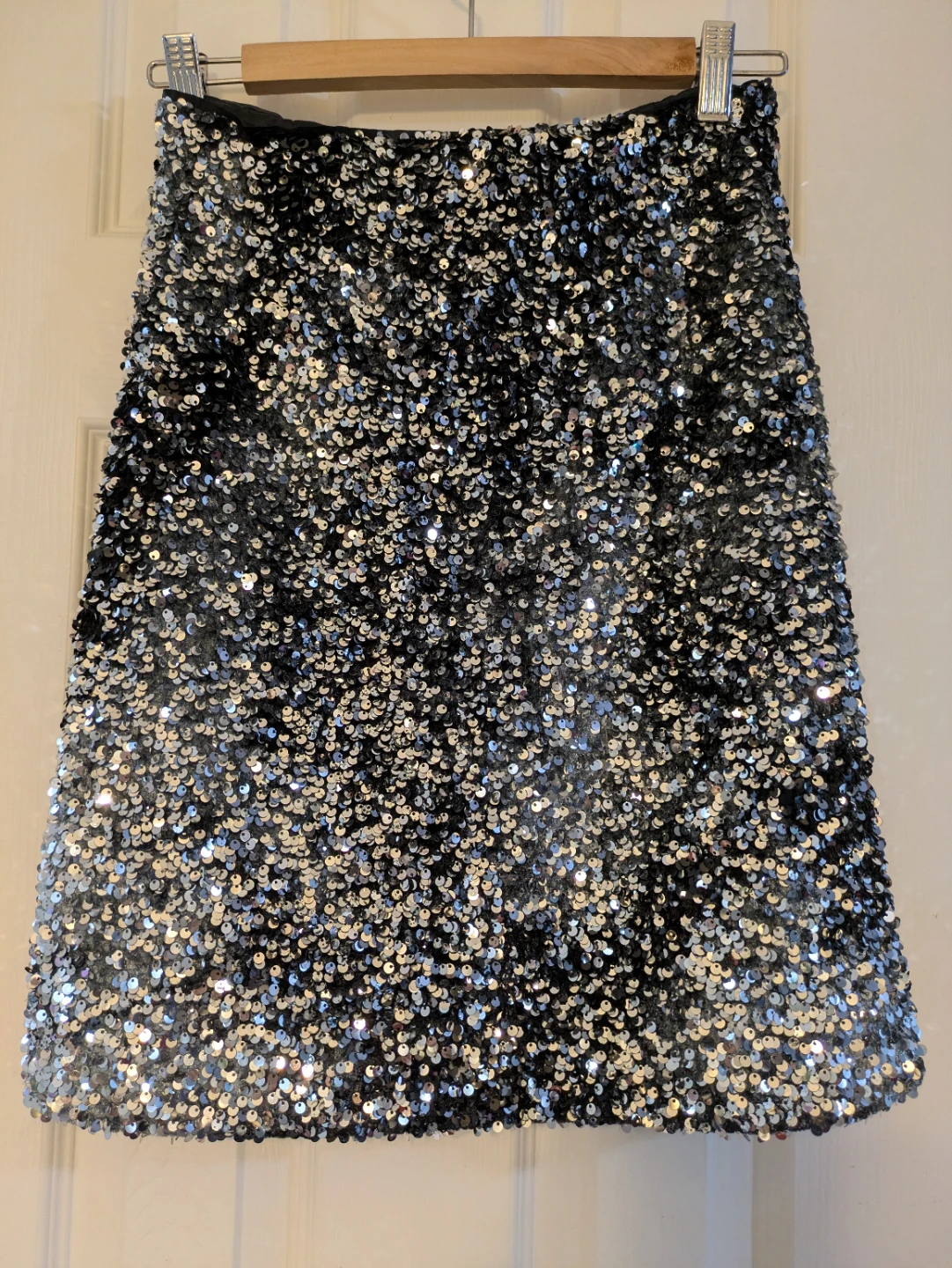 Weekend Max Mara Black Sequin Jersey Skirt XS