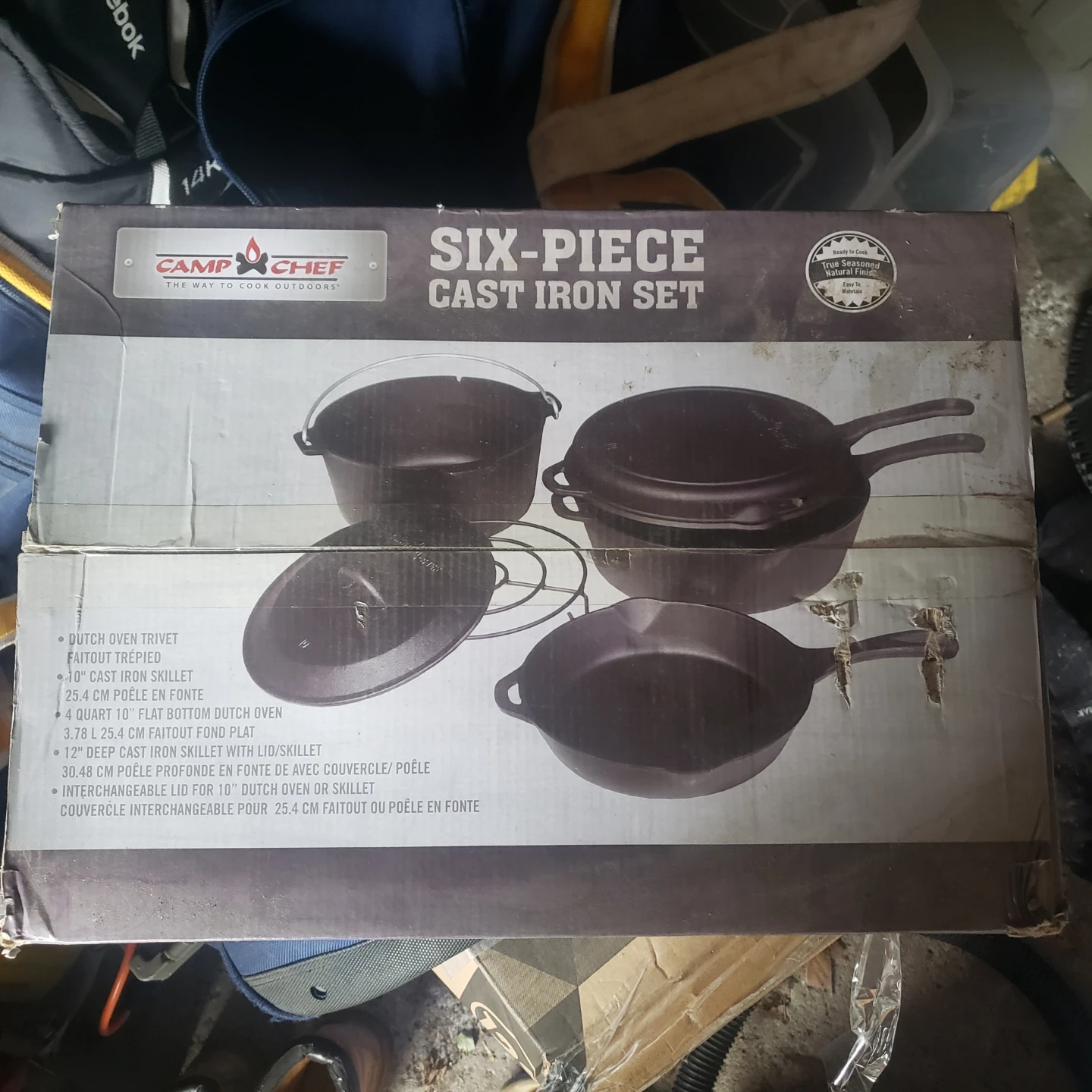 Camp Chef Six-Piece Cast Iron Cookware Set