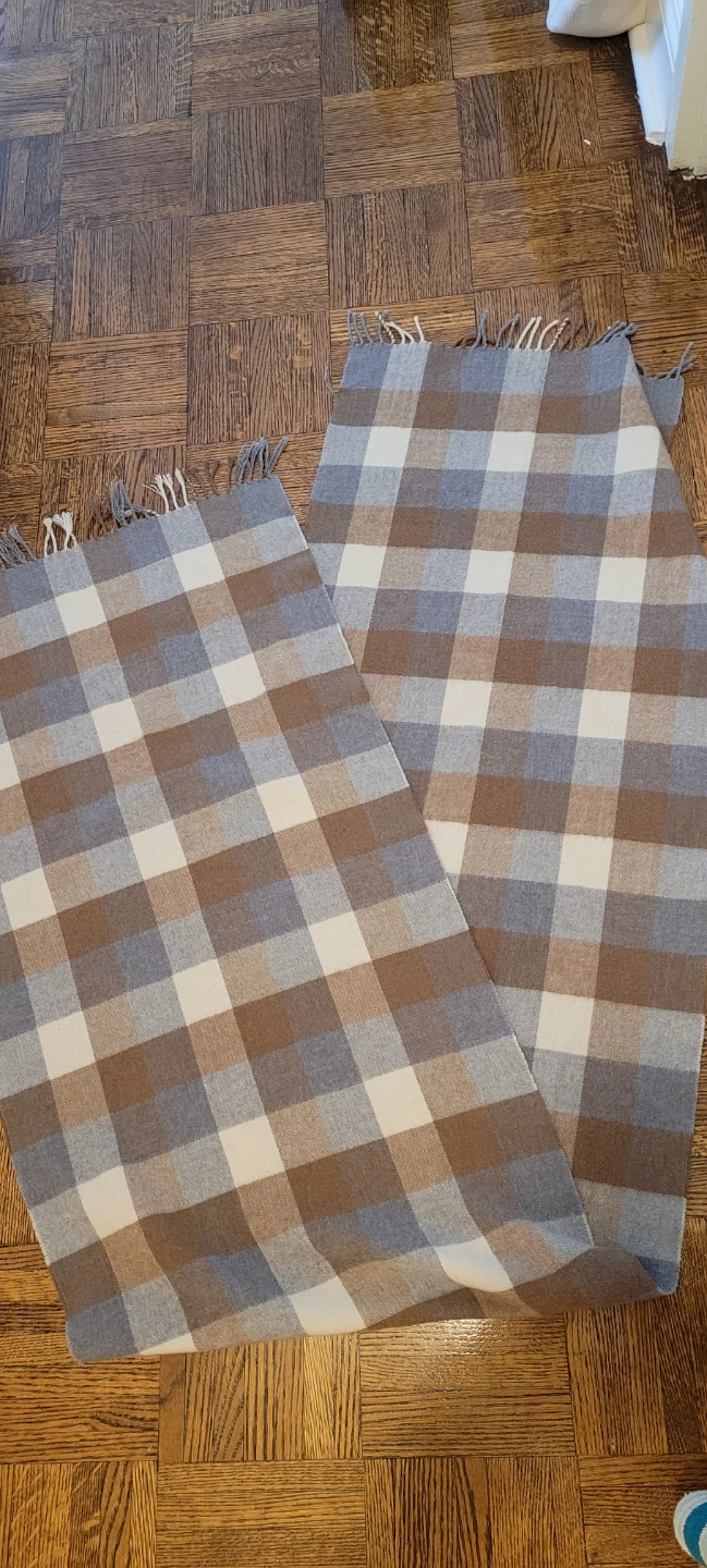 Checked Blanket Scarf 🥕