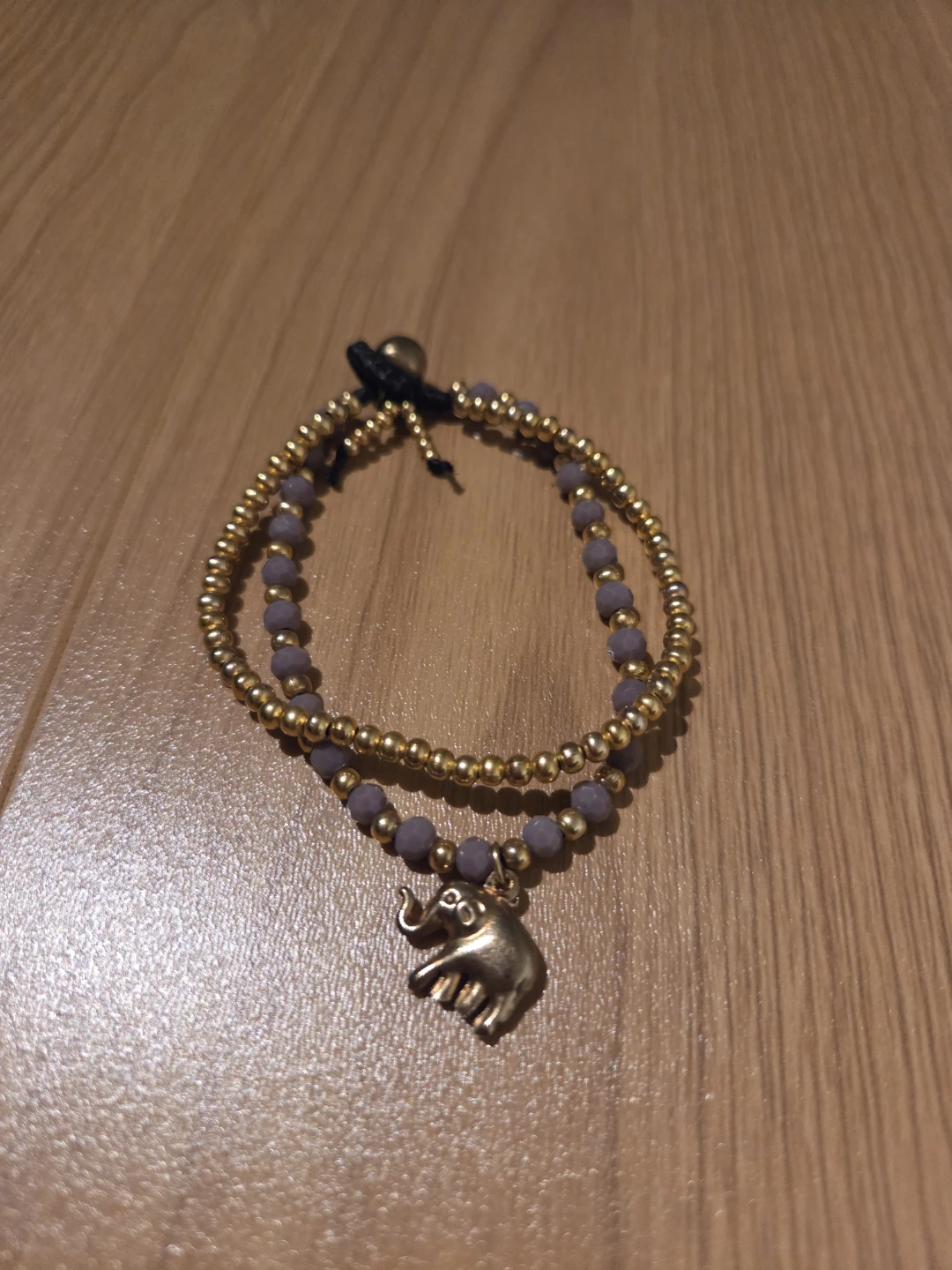 FREE purple and golden bracelet with elephant charm