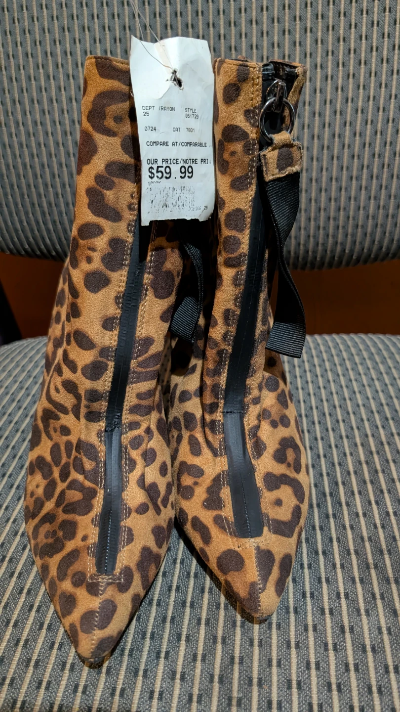 Leopard Print Ankle Boots - photo 2