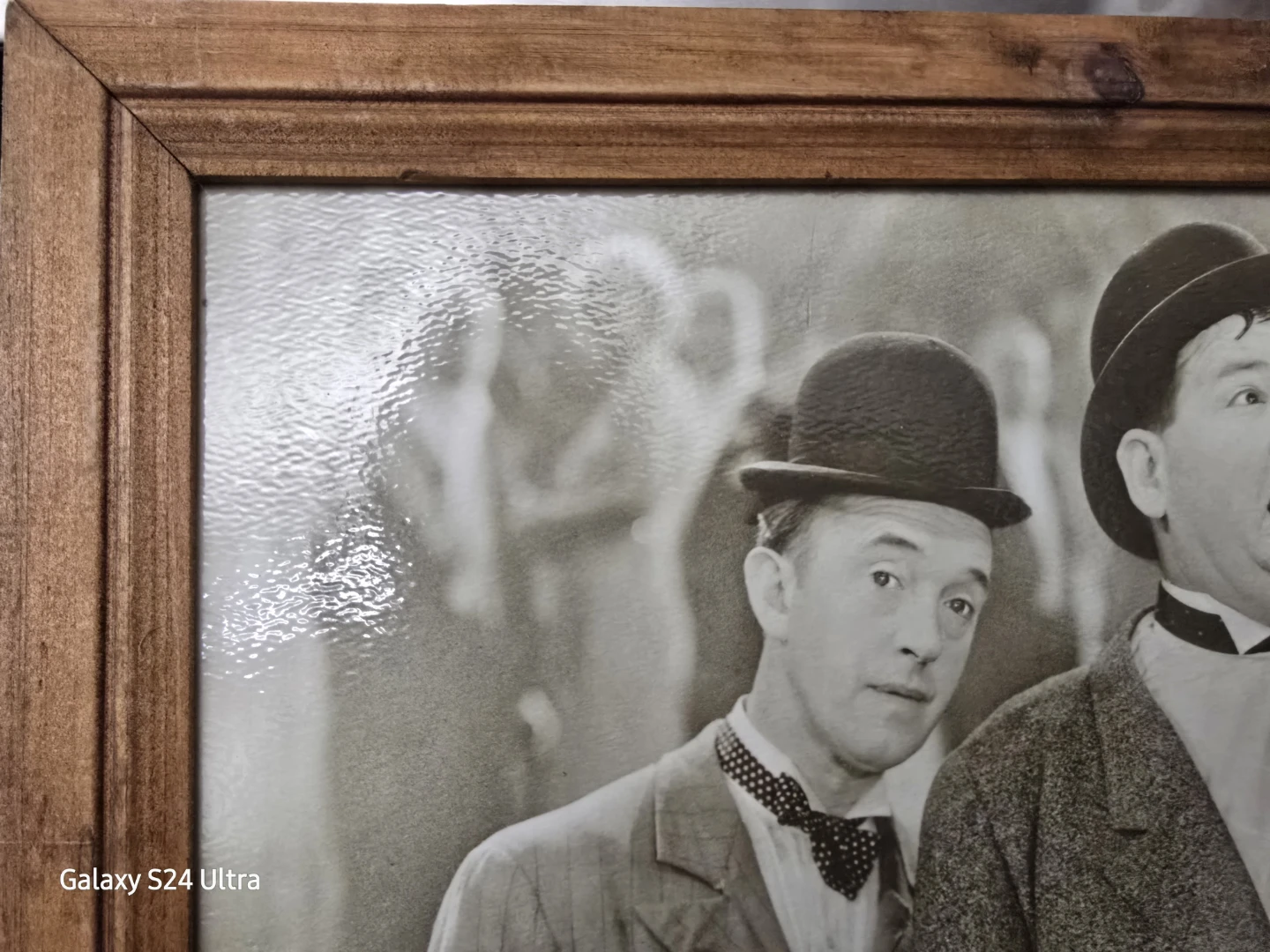 Vintage Laurel & Hardy Comedy Duo Wood Picture Frame 16 X 13 - photo 5